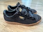 Zgan Puma Basket Heart Patent zwart fluweel satijn maat 38, Puma, Zwart, Ophalen of Verzenden, Sneakers of Gympen
