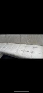 Witte leren hoekbank, Ophalen, Minder dan 10 m², Wit