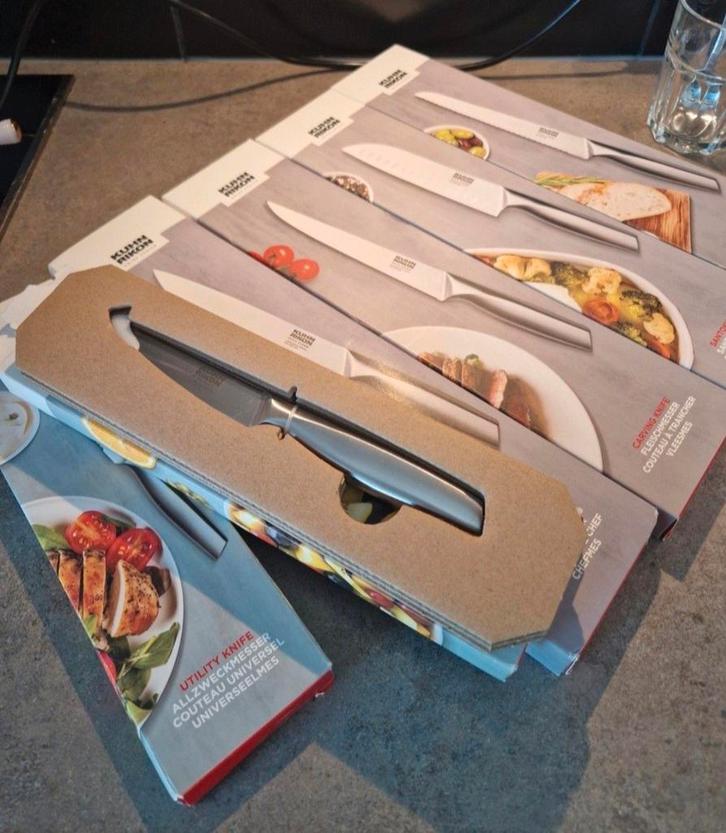 6 Delige nieuwe messenset van het merk Kuhn Rikon, Huis en Inrichting, Keuken | Bestek, Nieuw, Bestekset, Rvs of Chroom, Vaatwasserbestendig