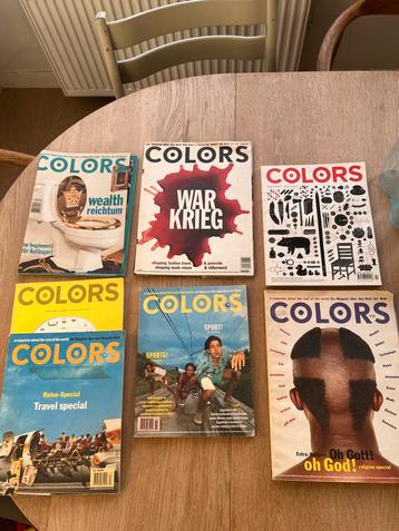 COLORS magazibe iconisch Tijdschriften 7 nummers beschikbaar voor biedingen