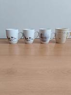 4 kopjes mokken met vogels Vivara, Ophalen of Verzenden, Overige stijlen, Kop(pen) en/of Schotel(s)