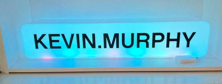 Kevin Murphy Prof. Logo-Lightbox, Huis en Inrichting, Lampen | Losse lampen, Zo goed als nieuw, Led-lamp, Minder dan 30 watt, Overige fittingen