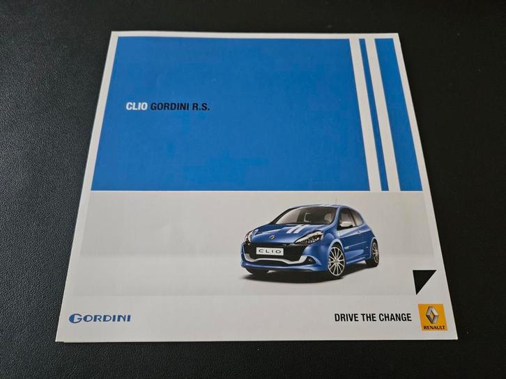 Brochure Renault Clio Gordini R.S. 2011, Boeken, Auto's | Folders en Tijdschriften, Zo goed als nieuw, Renault, Ophalen of Verzenden