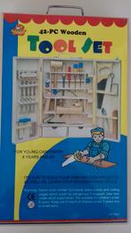 NIEUW!  Kinder gereedschapskist, houten gereedschapskoffer, Ophalen of Verzenden, Nieuw