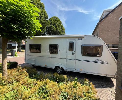 Sprite Europa 495 - zeer compleet, Caravans en Kamperen, Caravans, Particulier, tot en met 4, 1000 - 1250 kg, Treinzit, Sprite