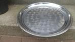 Metalen dienblad / serveerblad / presenteerblad rond 45 cm., Ophalen of Verzenden, Gebruikt