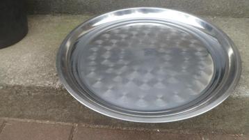 Metalen dienblad / serveerblad / presenteerblad rond 45 cm. beschikbaar voor biedingen