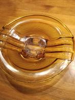 Vintage Amberkleurige Glazen Schaal, Antiek en Kunst, Ophalen of Verzenden