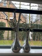 2 prachtige hoge vazen van Bob, Huis en Inrichting, Woonaccessoires | Vazen, Minder dan 50 cm, Glas, Zo goed als nieuw, Ophalen