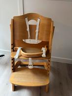 Degelijke houten verstelbare kinderstoel, Kinderen en Baby's, Ophalen, Gebruikt, Meegroeistoel, Gordel(s)