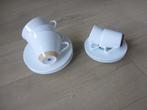 5 kop en schotels en los kopje, nespresso, andree putman., Nieuw, Ophalen of Verzenden, Overige stijlen, Kop(pen) en/of Schotel(s)