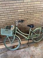 Popal kinderfiets fiets 24 inch groen met krat, Ophalen of Verzenden, Handrem, Popal, Gebruikt