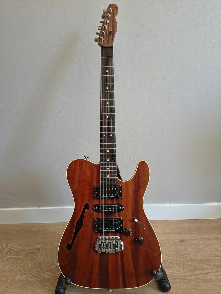 Warmoth Thinline Telecaster, Muziek en Instrumenten, Snaarinstrumenten | Gitaren | Elektrisch, Zo goed als nieuw, Semi-solid body