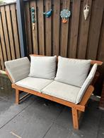 Houten Tuinbank met Kussens, Tuin en Terras, Tuinbanken, Ophalen, Zo goed als nieuw, Hout