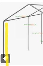 Gezocht 3 staanders/poten voor een partytent diameter 38mm, Tuin en Terras, Partytenten, Ophalen, Gebruikt, Partytent, Minder dan 2 meter