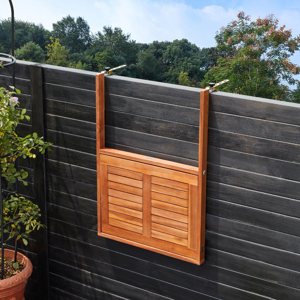 Balkontafel hangtafel hout inklapbaar 45x65 GRATIS BEZORGD!, Verzenden, Nieuw, Rechthoekig, Hout