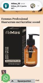 Femmas Haarserum met Keratine - 100ml, Ophalen of Verzenden, Nieuw