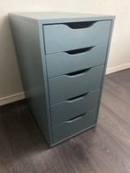 IKEA Alex Ladeblok - Groen 58x36x70, Huis en Inrichting, Kasten | Ladekasten, Ophalen, Minder dan 50 cm, 5 laden of meer, Zo goed als nieuw