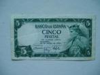 791. Spanje, 5 pesetas 1954 Alfonso X of Castille and León., Postzegels en Munten, Bankbiljetten | Europa | Niet-Eurobiljetten