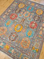 Handgeknoopt oosters tapijt kazak 199x151, Info@SlatsAntiek.nl, Crème, Perzisch, 150 tot 200 cm