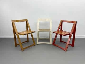3 x Vintage Trieste Klapstoel, Aldo Jacober beschikbaar voor biedingen