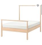 Ikea Gjora bed met lattenbodem 140x200, Huis en Inrichting, Slaapkamer | Bedden, Ophalen, Wit, Tweepersoons, 140 cm