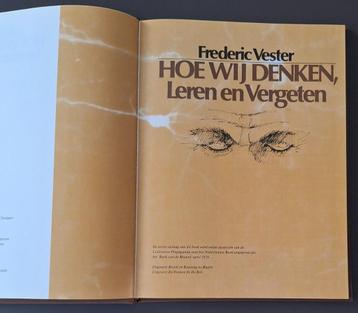 Hoe wij denken, leren en vergeten - Frederic Vester beschikbaar voor biedingen