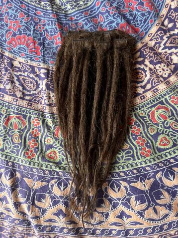 27 ombre bruine human hair clip dreads extensions 30-35cm!