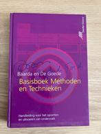 Basisboek methoden en technieken, D.B. Baarda; M.P.M. de Goede, Ophalen of Verzenden, Zo goed als nieuw, HBO