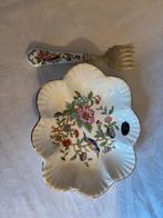 Schaaltje en vork Aynsley, Ophalen of Verzenden, Zo goed als nieuw, Overige stijlen, Schaal of Schalen