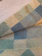 AaBe wollen deken - blauw, groen, geel ruit, Ophalen of Verzenden, Gebruikt