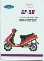TGB GF50 handleiding handboek scooter (7504z), Ophalen of Verzenden, Zo goed als nieuw
