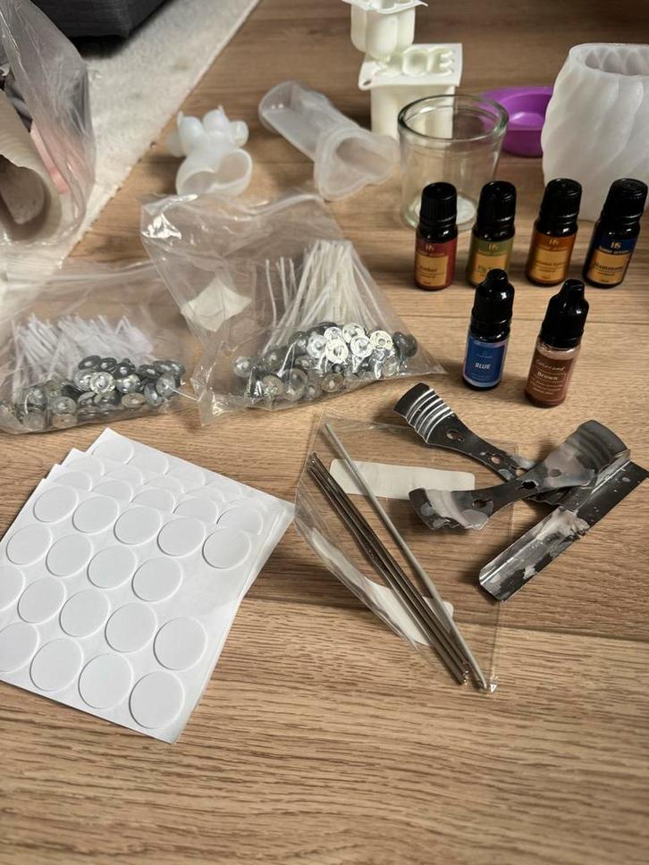 Kaarsen Maken DIY Set - Compleet!, Hobby en Vrije tijd, Knutselen, Gebruikt, Materiaal, Ophalen of Verzenden