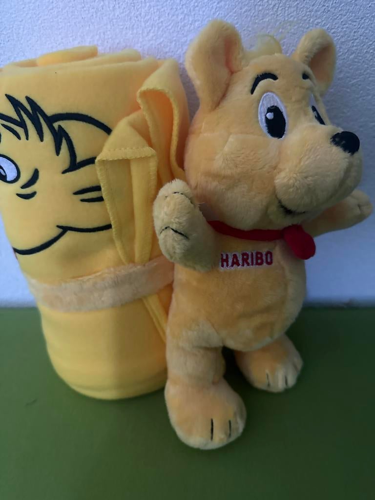 Haribo Beer Knuffel met Deken, Verzenden, Zo goed als nieuw, Beer
