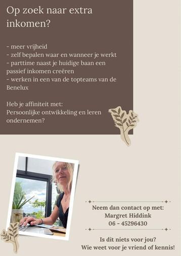 Geld verdienen en veel vrije tijd? beschikbaar voor biedingen