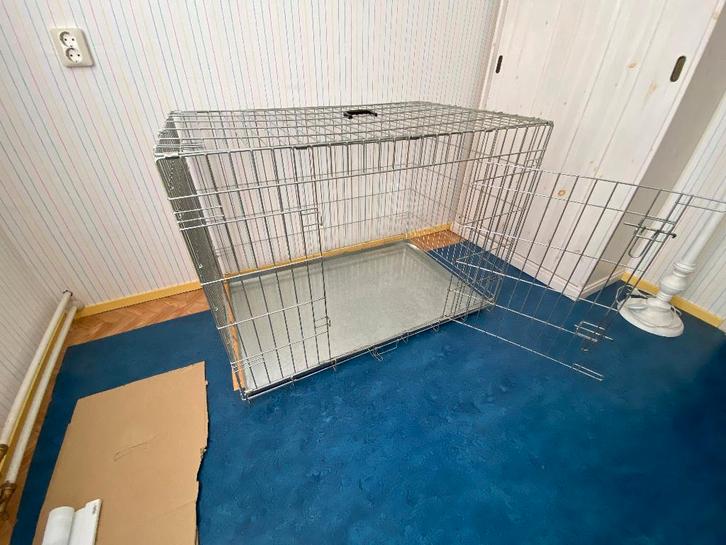 Adori Bench 2-Deurs De Luxe Verzinkt-Hondenbench-107x71x77cm, Dieren en Toebehoren, Hondenbenches, Gebruikt, Ophalen of Verzenden