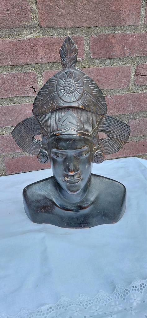 Balinees Houtsnijwerk Beeld, Antiek en Kunst, Kunst | Beelden en Houtsnijwerken, Ophalen