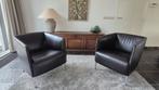 Rolf Benz 392 Fauteuils (Set) Donkerbruin Leer, Ophalen, Gebruikt, 75 tot 100 cm, 75 tot 100 cm