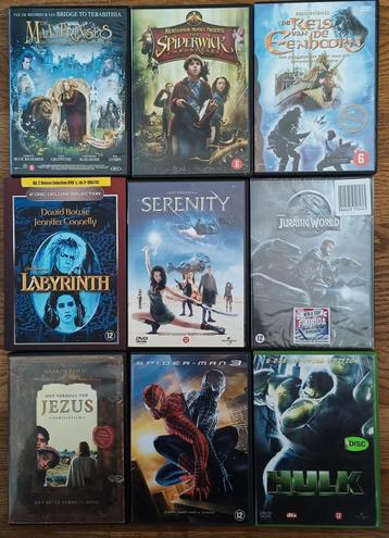 Diverse goedkope dvd's Labyrint Jurassic World Spider-Man  beschikbaar voor biedingen