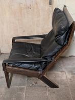 Vintage Stoel Fauteuil Jaren 60 Leer Westnova Lounge, Huis en Inrichting, Fauteuils, Ophalen of Verzenden, 75 tot 100 cm, Leer
