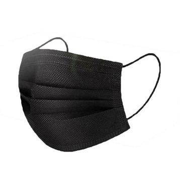 Niet-medisch neusmasker met oor-elastieken ZWART, 50 stuks beschikbaar voor biedingen