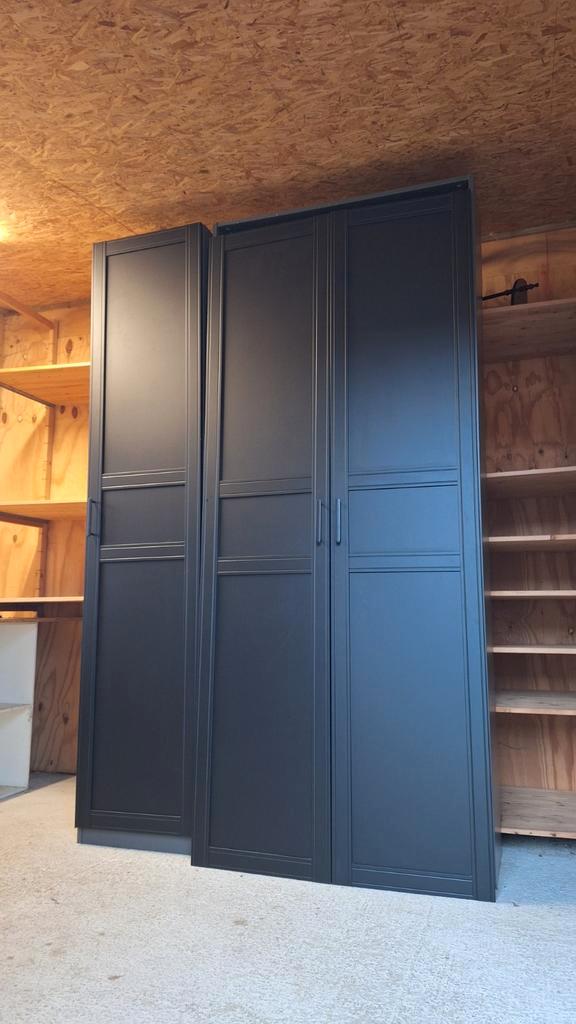 IKEA Pax Kast 237x150x37,5 Antraciet - Twee Delen, Huis en Inrichting, Kasten | Kledingkasten, Zo goed als nieuw, 200 cm of meer