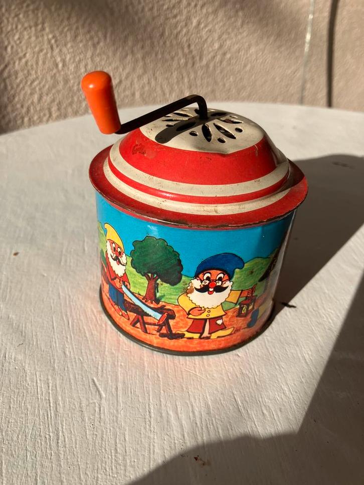 Oud blikken muziekdoos speelgoed, Antiek en Kunst, Antiek | Speelgoed, Ophalen of Verzenden