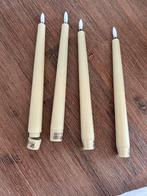4 x Kaarsen op batterij, Huis en Inrichting, Kunststof, Ophalen of Verzenden, Zo goed als nieuw, Kaars