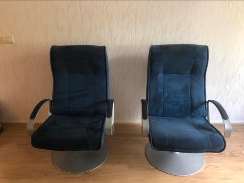 GRATIS 2 draai fauteuils, moderne relax stoelen, Huis en Inrichting, Fauteuils, Gebruikt, Stof, Ophalen