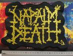 Napalm Death zeer mooie shaped backpatch 21 x 28 cm metal, Verzenden, Nieuw, Kleding