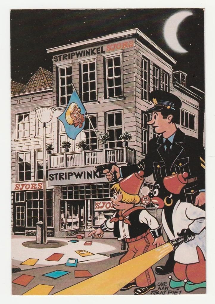 Sjors en Sjimmie.  Ned. Striptekenaars., Verzamelen, Ansichtkaarten | Themakaarten, Ongelopen, 1980 tot heden, Overige thema's