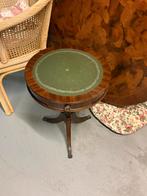 Antieke ronde bijzettafel met groen blad, Antiek en Kunst, Antiek | Meubels | Tafels, Ophalen