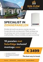 10x430 WP zonnepanelen met solaredge €3499,-, Doe-het-zelf en Verbouw, Zonnepanelen en Toebehoren, Ophalen of Verzenden