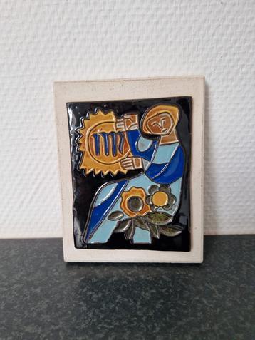 Henk Potters tegel keramiek kunst glazuur beschikbaar voor biedingen